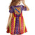 Balearic Islands Flag Family Matching Off Shoulder Maxi Dress and Hawaiian Shirt Autonomous Community of Spain - Wonder Print Shop