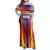 Balearic Islands Flag Family Matching Off Shoulder Maxi Dress and Hawaiian Shirt Autonomous Community of Spain - Wonder Print Shop
