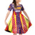 Balearic Islands Flag Family Matching Off Shoulder Short Dress and Hawaiian Shirt Autonomous Community of Spain - Wonder Print Shop