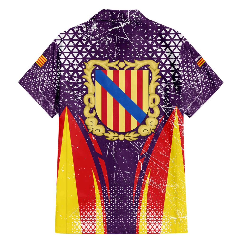 Balearic Islands Flag Family Matching Puletasi and Hawaiian Shirt Autonomous Community of Spain - Wonder Print Shop