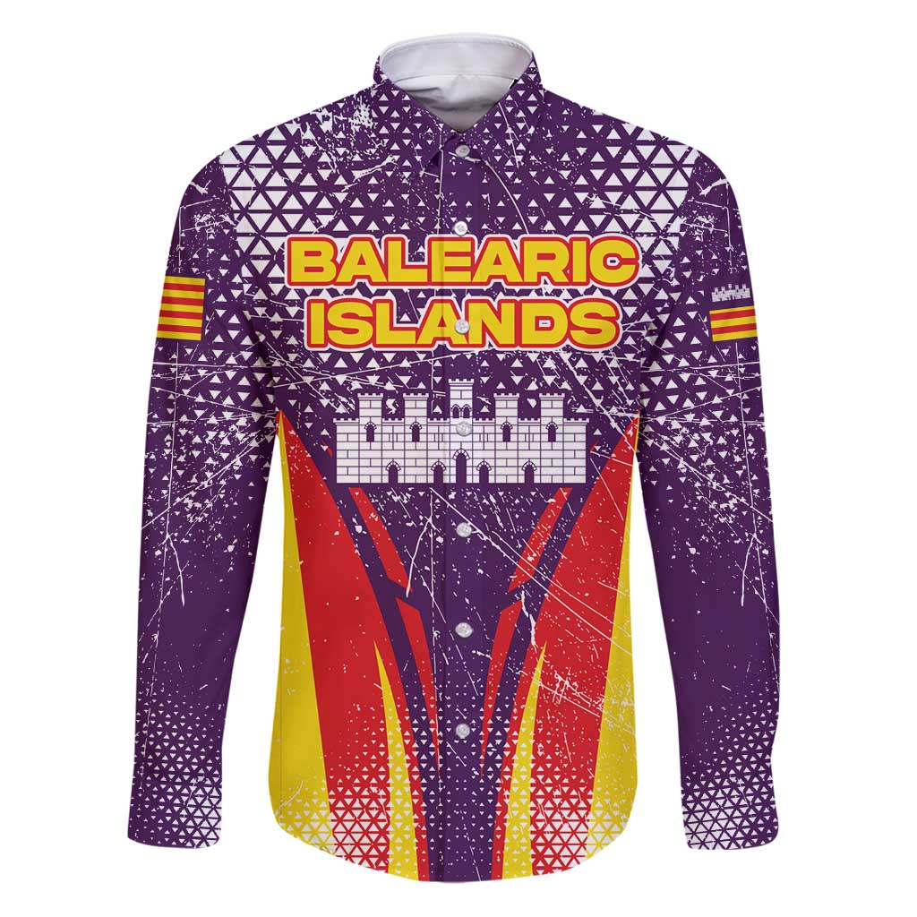 Balearic Islands Flag Family Matching Puletasi and Hawaiian Shirt Autonomous Community of Spain - Wonder Print Shop