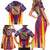 Balearic Islands Flag Family Matching Short Sleeve Bodycon Dress and Hawaiian Shirt Autonomous Community of Spain - Wonder Print Shop