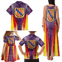 Balearic Islands Flag Family Matching Tank Maxi Dress and Hawaiian Shirt Autonomous Community of Spain - Wonder Print Shop