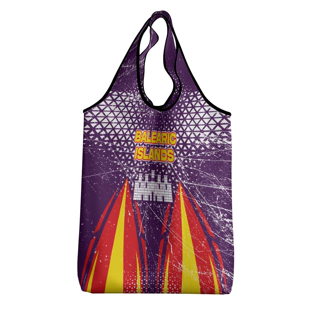 Balearic Islands Flag Grocery Bag Autonomous Community of Spain - Wonder Print Shop