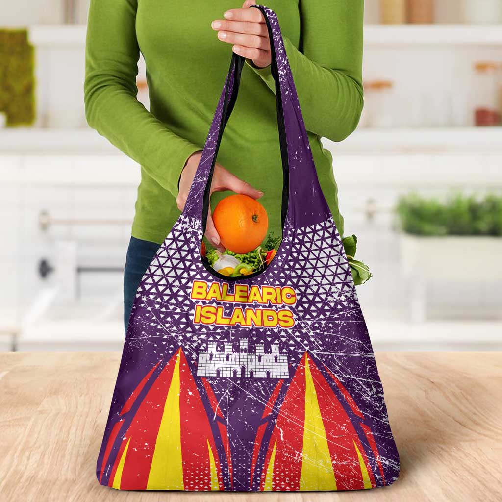 Balearic Islands Flag Grocery Bag Autonomous Community of Spain - Wonder Print Shop