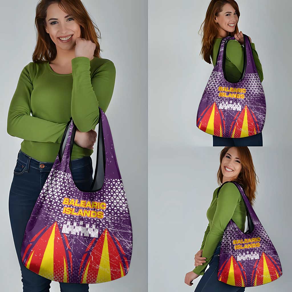 Balearic Islands Flag Grocery Bag Autonomous Community of Spain - Wonder Print Shop