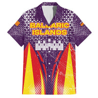 Balearic Islands Flag Hawaiian Shirt Autonomous Community of Spain - Wonder Print Shop