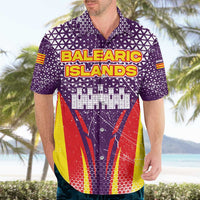 Balearic Islands Flag Hawaiian Shirt Autonomous Community of Spain - Wonder Print Shop