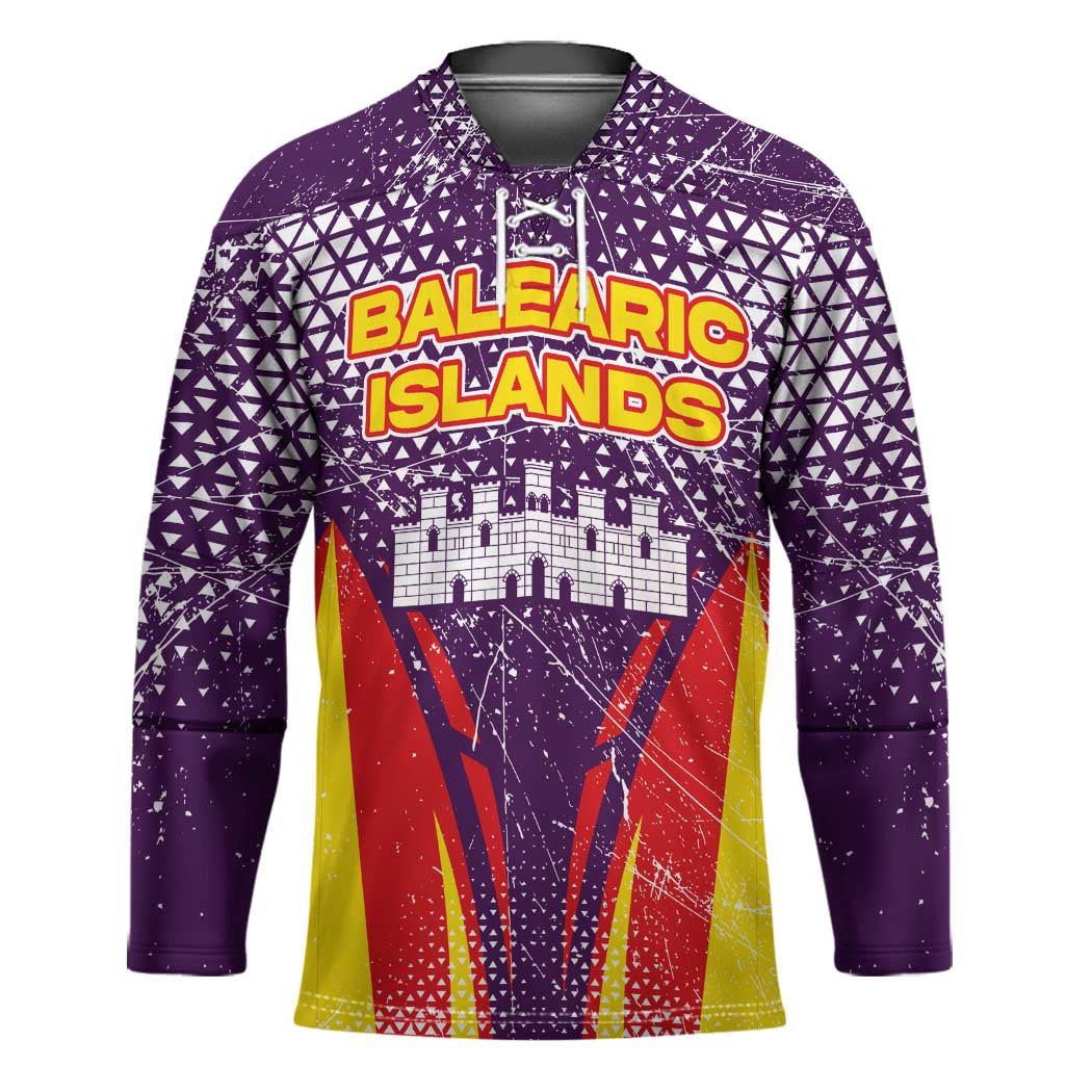 Balearic Islands Flag Hockey Jersey Autonomous Community of Spain - Wonder Print Shop