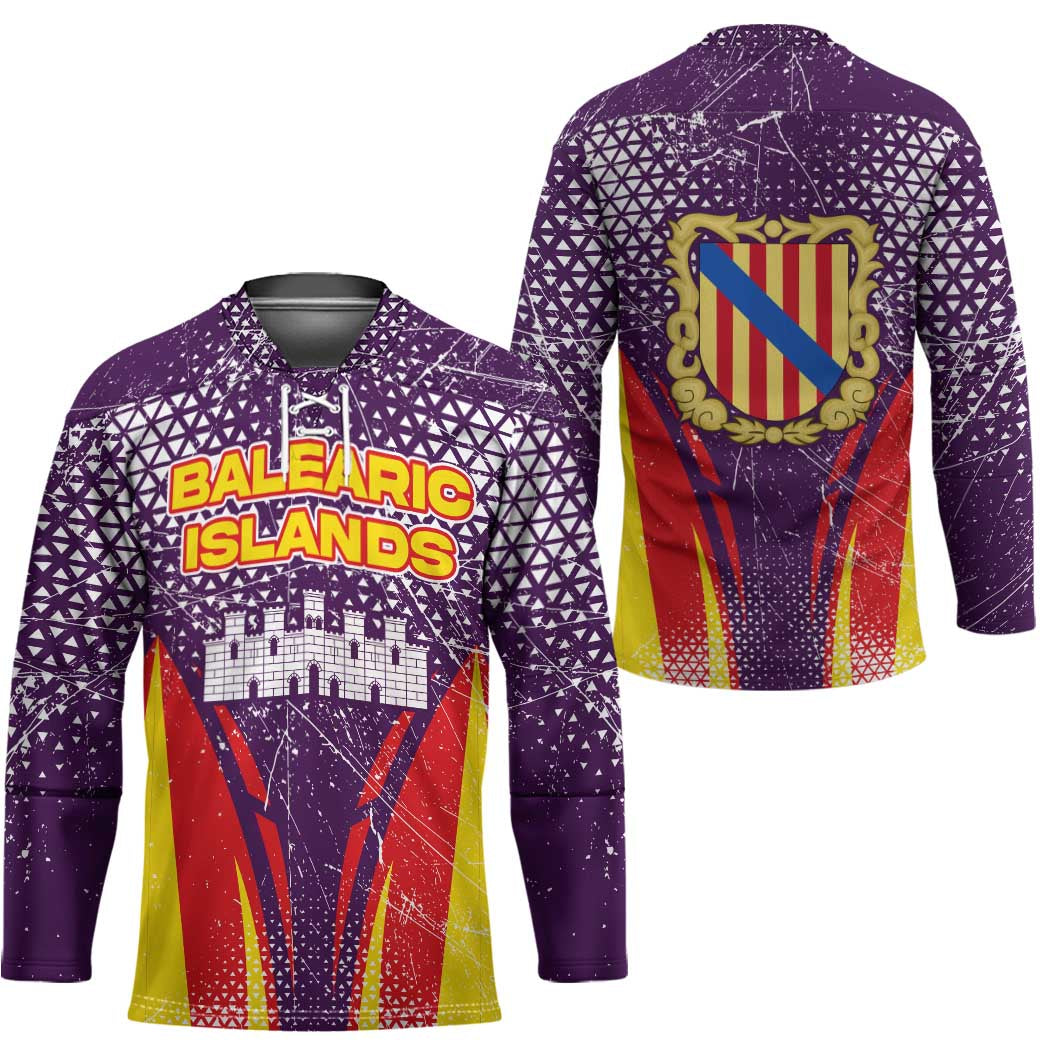Balearic Islands Flag Hockey Jersey Autonomous Community of Spain - Wonder Print Shop