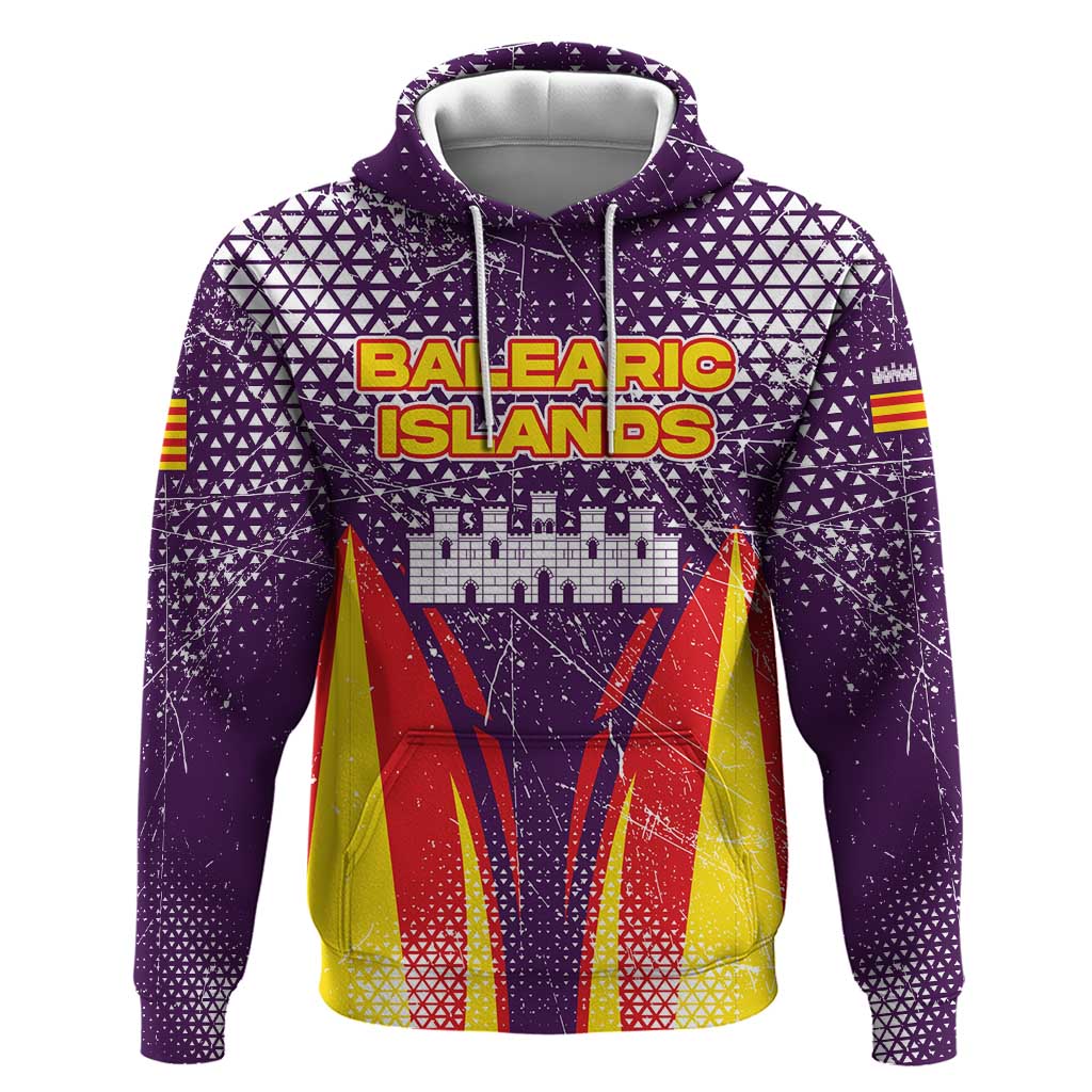 Balearic Islands Flag Hoodie Autonomous Community of Spain - Wonder Print Shop