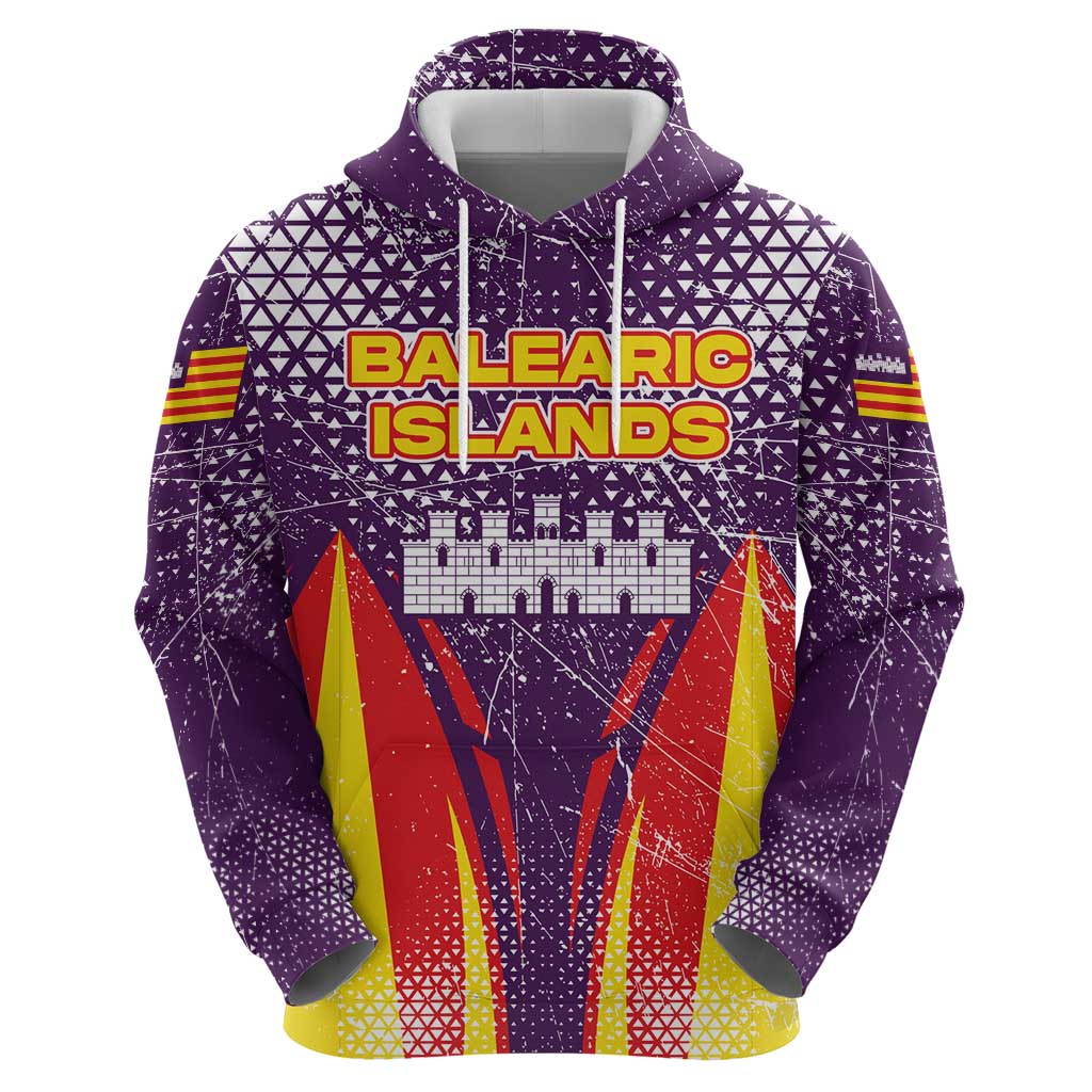 Balearic Islands Flag Hoodie Autonomous Community of Spain - Wonder Print Shop