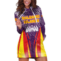 Balearic Islands Flag Hoodie Dress Autonomous Community of Spain - Wonder Print Shop