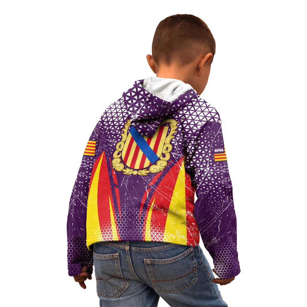 Balearic Islands Flag Kid Hoodie Autonomous Community of Spain - Wonder Print Shop
