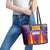 Balearic Islands Flag Leather Tote Bag Autonomous Community of Spain - Wonder Print Shop
