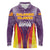 Balearic Islands Flag Long Sleeve Polo Shirt Autonomous Community of Spain - Wonder Print Shop