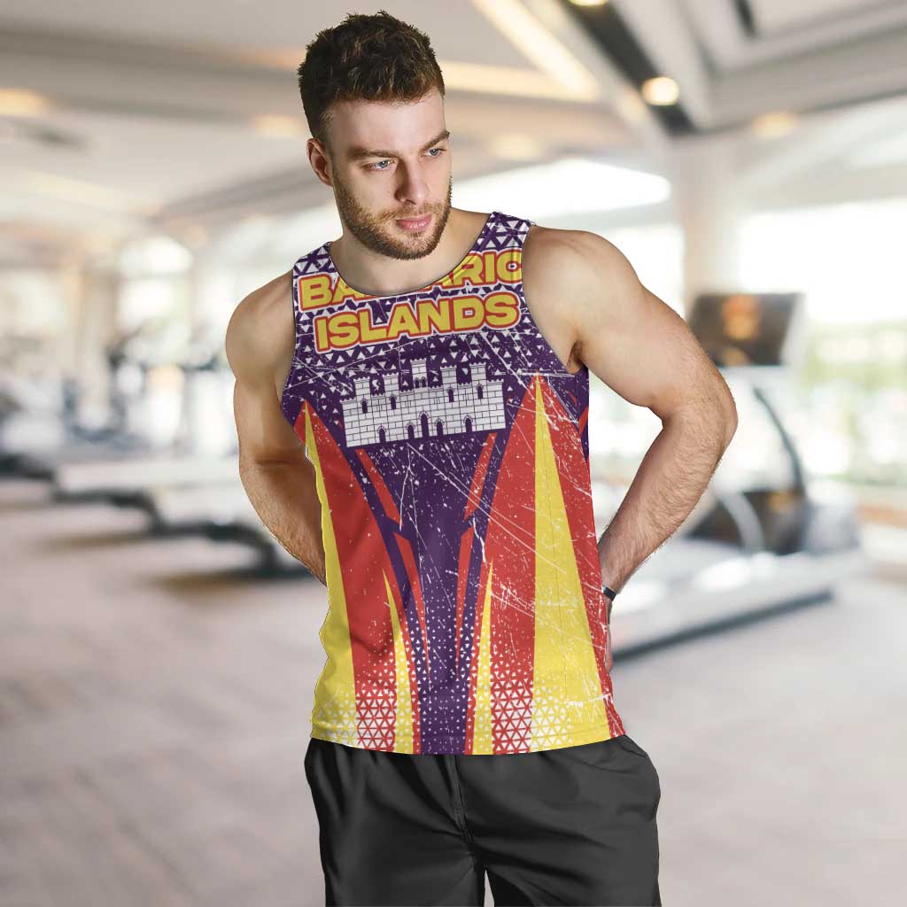 Balearic Islands Flag Men Tank Top Autonomous Community of Spain - Wonder Print Shop