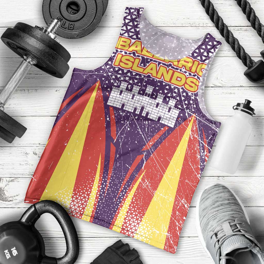 Balearic Islands Flag Men Tank Top Autonomous Community of Spain - Wonder Print Shop