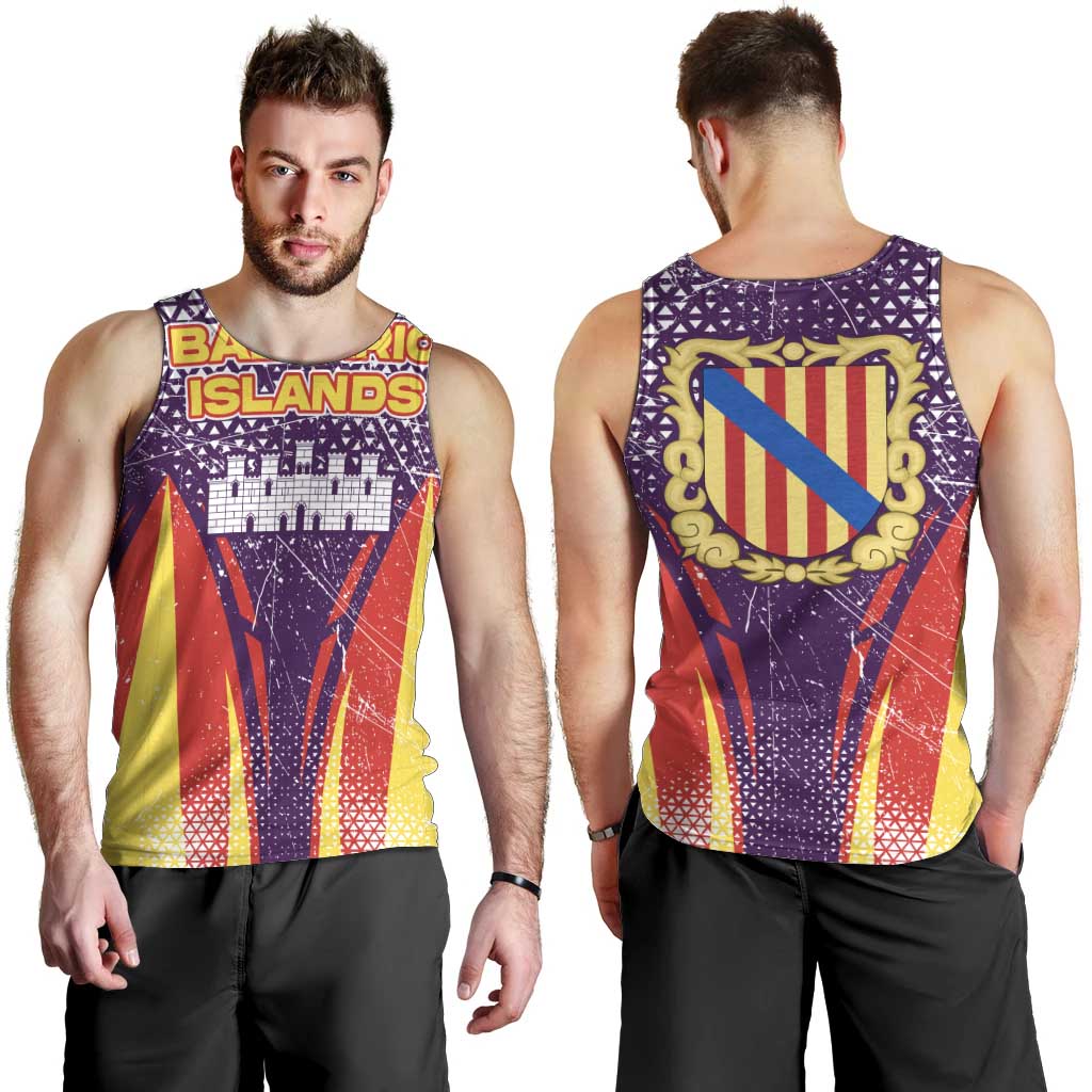 Balearic Islands Flag Men Tank Top Autonomous Community of Spain - Wonder Print Shop