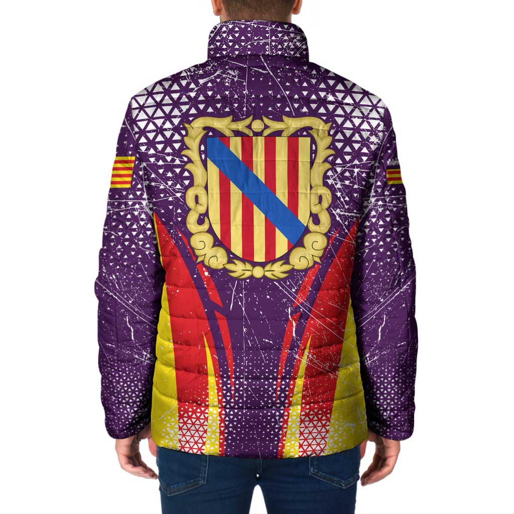 Balearic Islands Flag Padded Jacket Autonomous Community of Spain - Wonder Print Shop