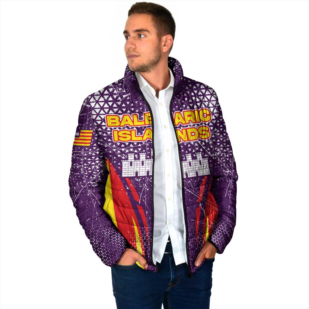 Balearic Islands Flag Padded Jacket Autonomous Community of Spain - Wonder Print Shop