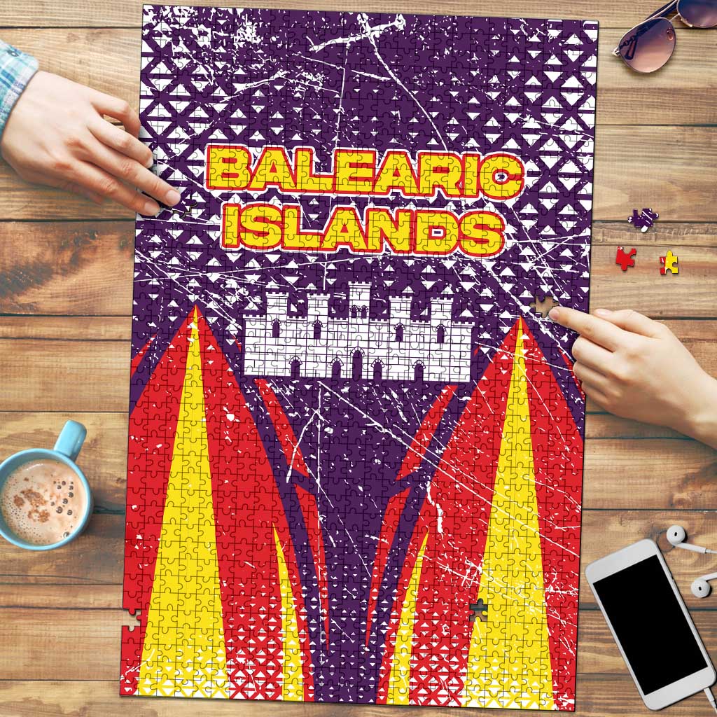 Balearic Islands Flag Puzzle Autonomous Community of Spain - Wonder Print Shop