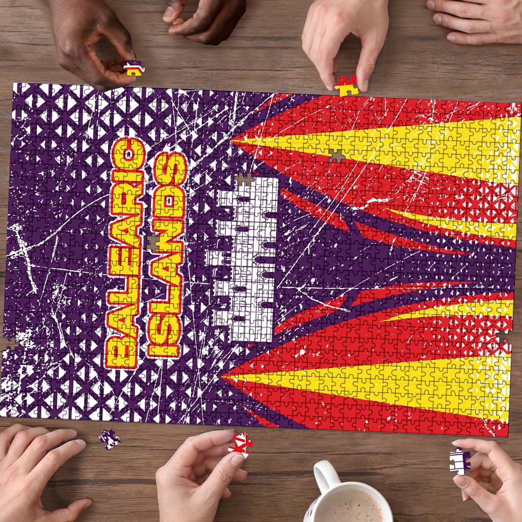 Balearic Islands Flag Puzzle Autonomous Community of Spain - Wonder Print Shop