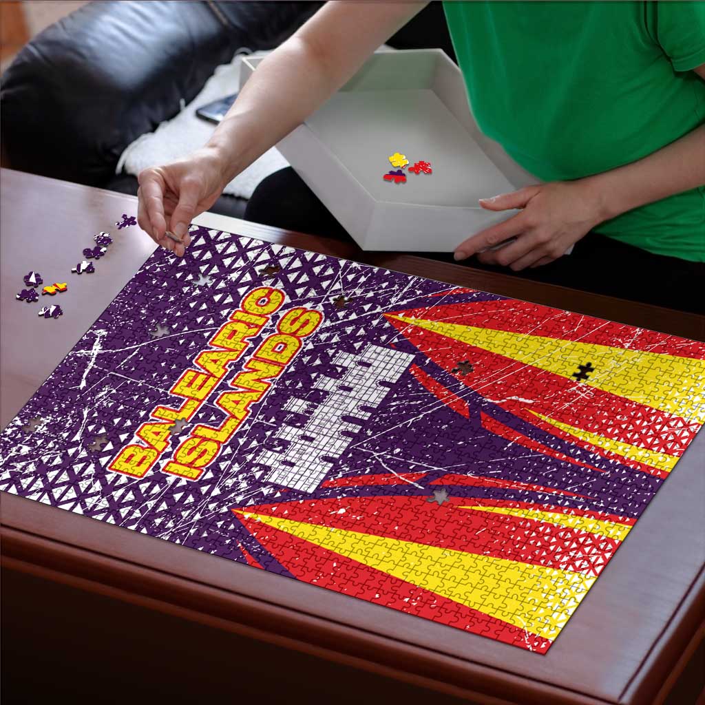 Balearic Islands Flag Puzzle Autonomous Community of Spain - Wonder Print Shop