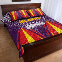 Balearic Islands Flag Quilt Bed Set Autonomous Community of Spain - Wonder Print Shop
