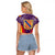 Balearic Islands Flag Raglan Cropped T Shirt Autonomous Community of Spain - Wonder Print Shop