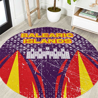 Balearic Islands Flag Round Carpet Autonomous Community of Spain - Wonder Print Shop