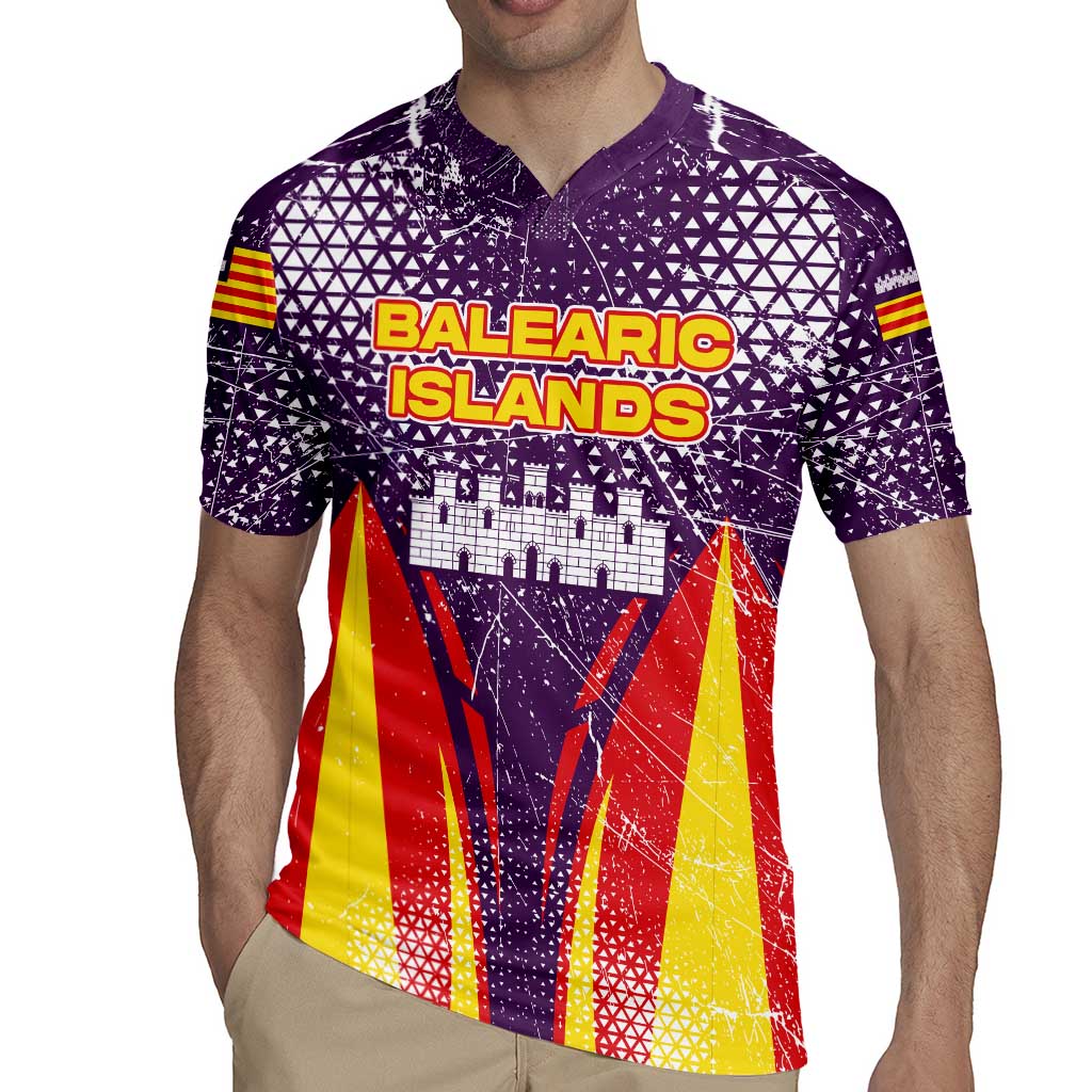 Balearic Islands Flag Rugby Jersey Autonomous Community of Spain - Wonder Print Shop