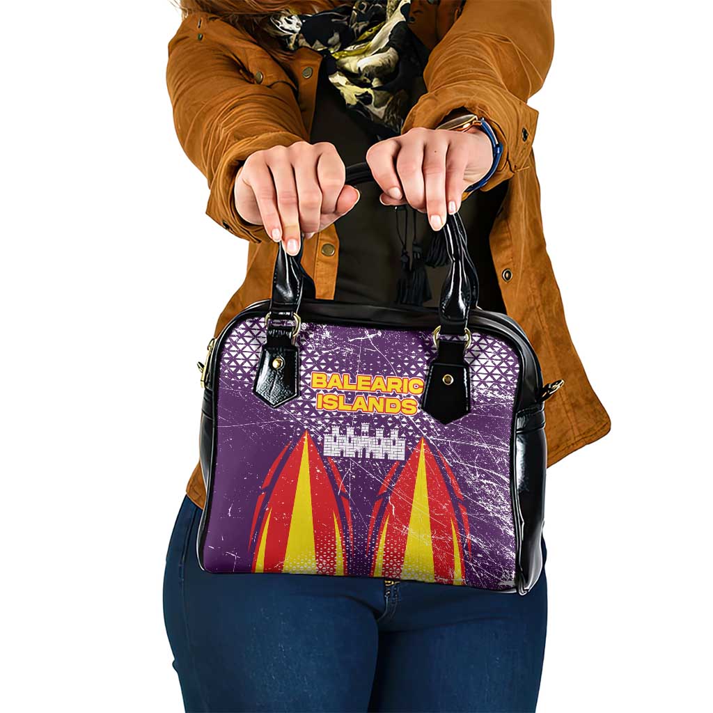 Balearic Islands Flag Shoulder Handbag Autonomous Community of Spain - Wonder Print Shop