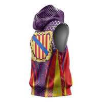 Balearic Islands Flag Sleeveless Hoodie Autonomous Community of Spain - Wonder Print Shop