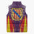 Balearic Islands Flag Sleeveless Puffer Jacket Autonomous Community of Spain - Wonder Print Shop