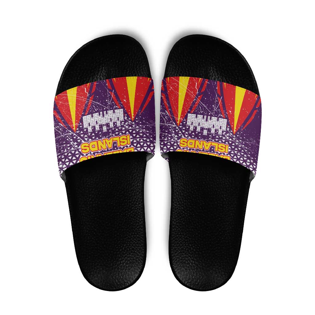 Balearic Islands Flag Slide Sandals Autonomous Community of Spain - Wonder Print Shop