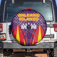 Balearic Islands Flag Spare Tire Cover Autonomous Community of Spain - Wonder Print Shop