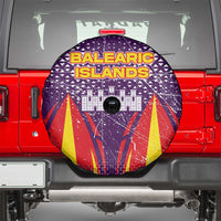 Balearic Islands Flag Spare Tire Cover Autonomous Community of Spain - Wonder Print Shop