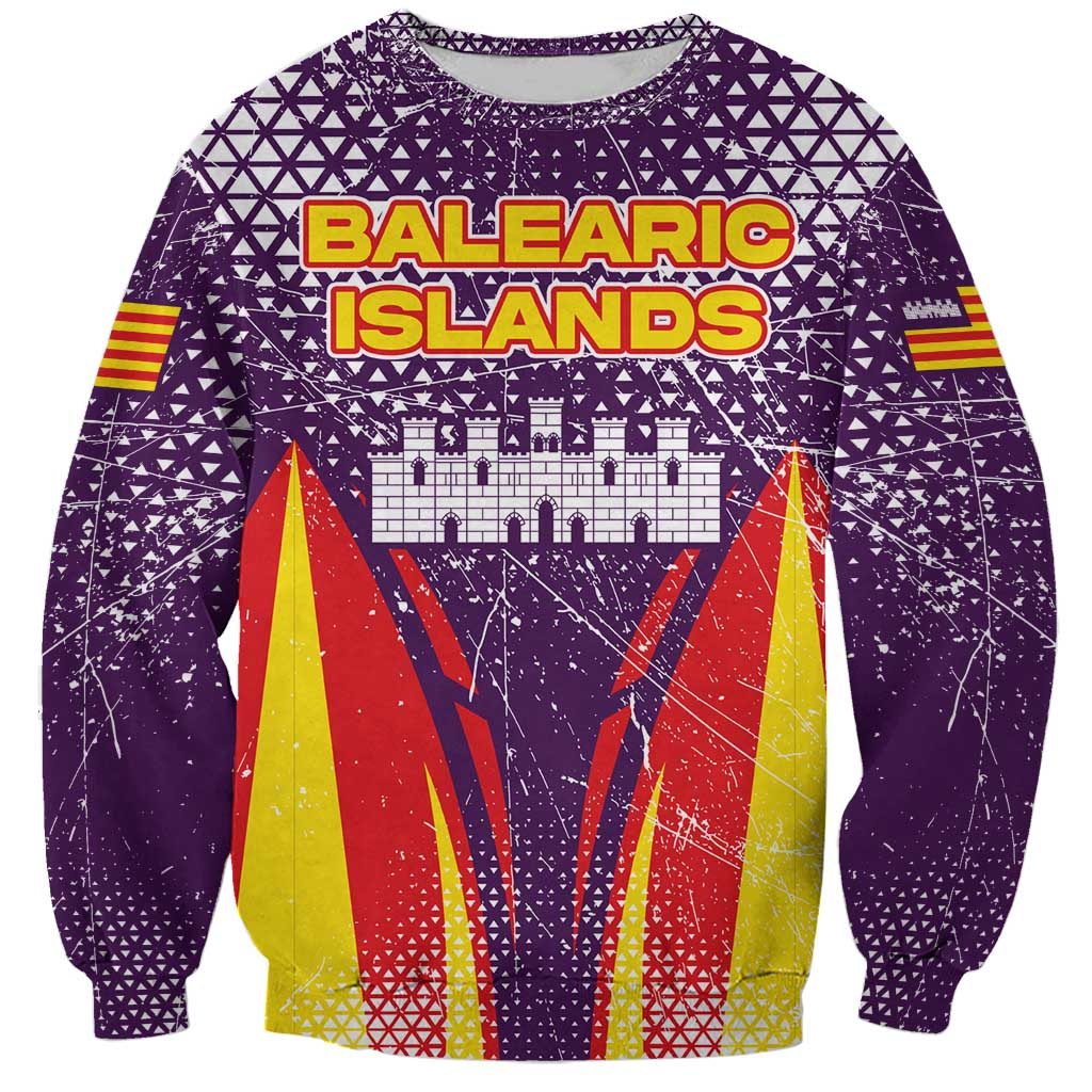 Balearic Islands Flag Sweatshirt Autonomous Community of Spain - Wonder Print Shop