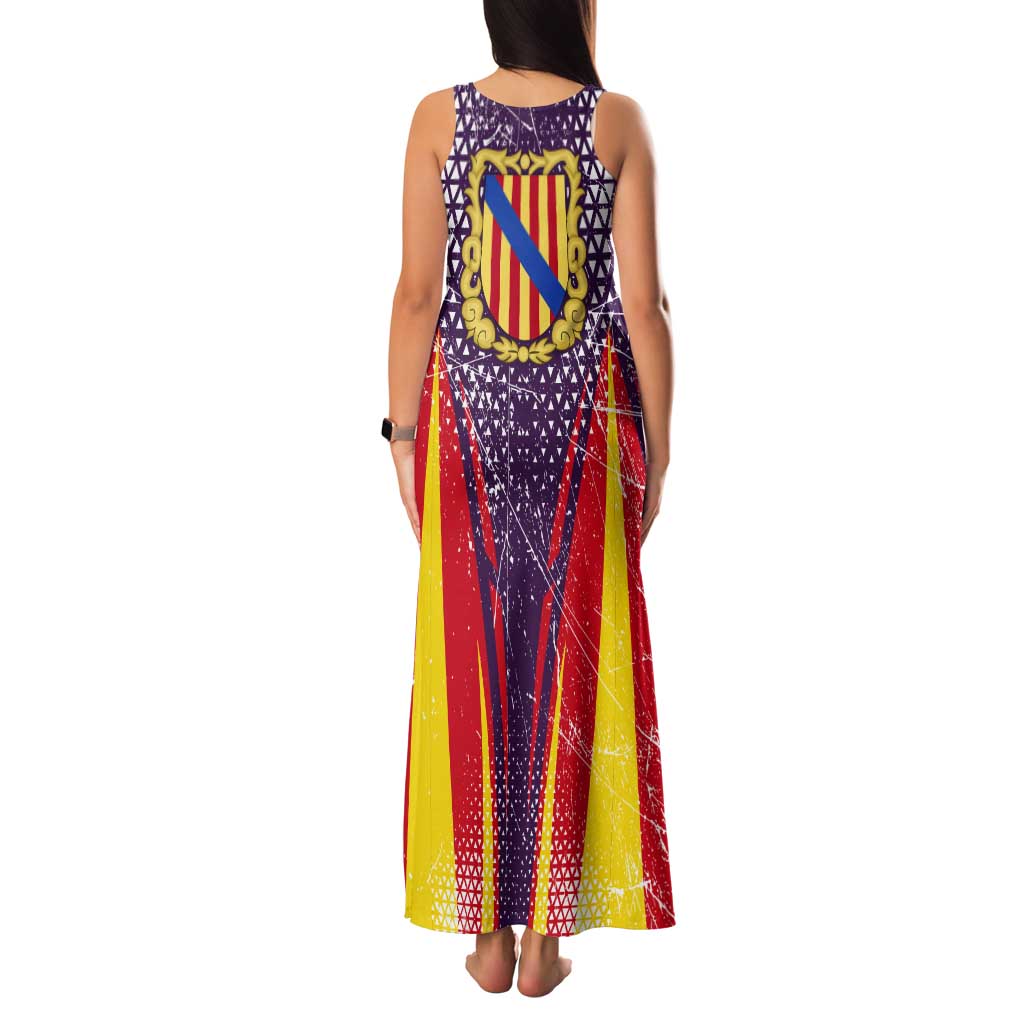 Balearic Islands Flag Tank Maxi Dress Autonomous Community of Spain - Wonder Print Shop