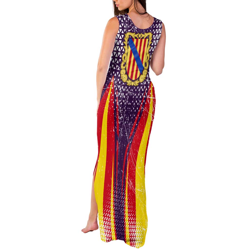 Balearic Islands Flag Tank Maxi Dress Autonomous Community of Spain - Wonder Print Shop