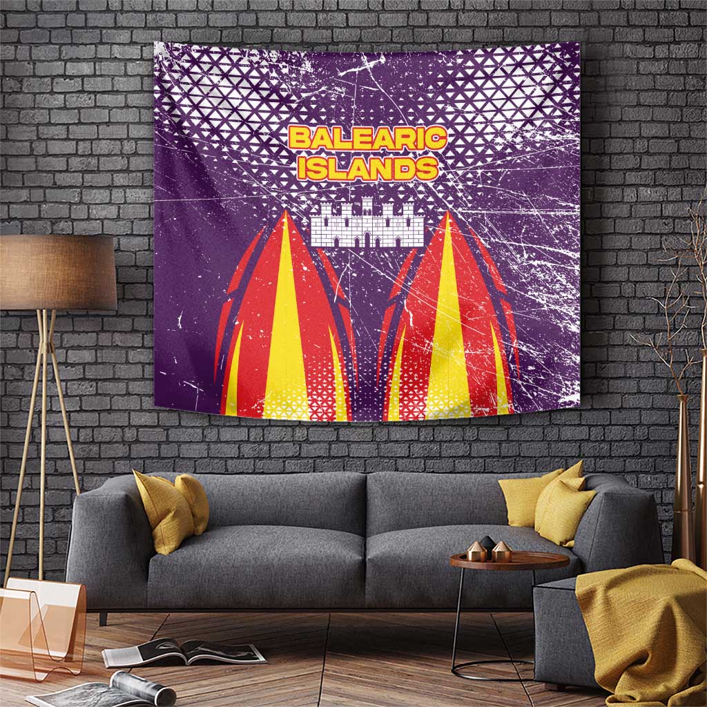 Balearic Islands Flag Tapestry Autonomous Community of Spain - Wonder Print Shop