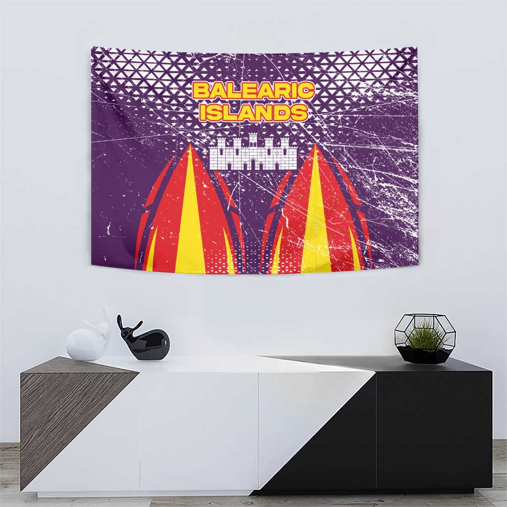 Balearic Islands Flag Tapestry Autonomous Community of Spain - Wonder Print Shop
