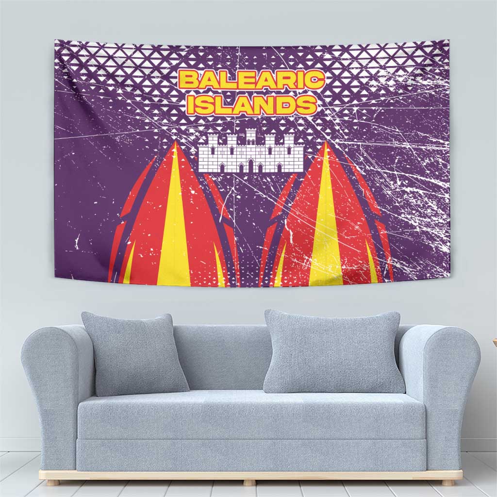 Balearic Islands Flag Tapestry Autonomous Community of Spain - Wonder Print Shop