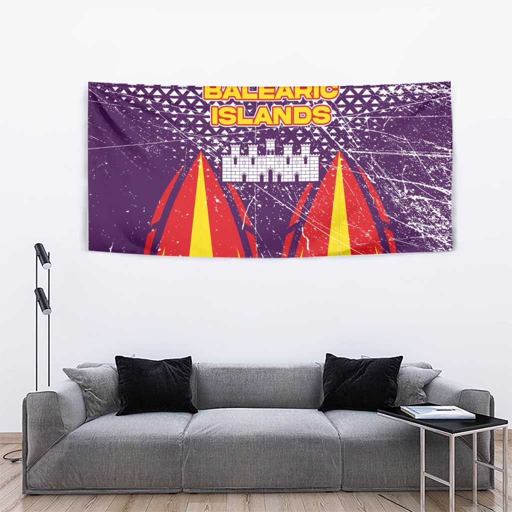 Balearic Islands Flag Tapestry Autonomous Community of Spain - Wonder Print Shop