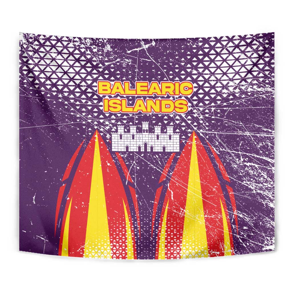 Balearic Islands Flag Tapestry Autonomous Community of Spain - Wonder Print Shop