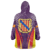 Balearic Islands Flag Wearable Blanket Hoodie Autonomous Community of Spain - Wonder Print Shop