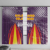 Balearic Islands Flag Window Curtain Autonomous Community of Spain - Wonder Print Shop