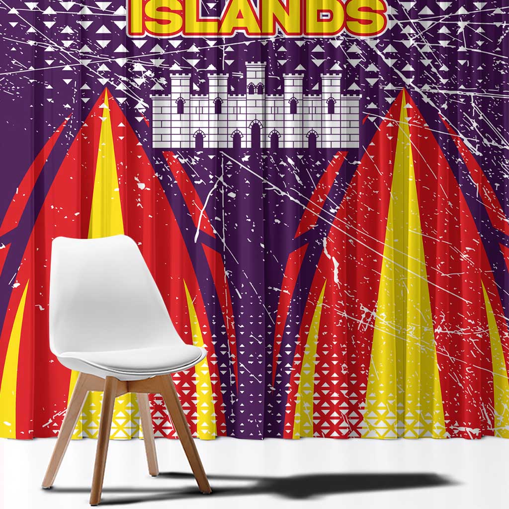 Balearic Islands Flag Window Curtain Autonomous Community of Spain - Wonder Print Shop