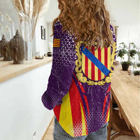 Balearic Islands Flag Women Casual Shirt Autonomous Community of Spain - Wonder Print Shop